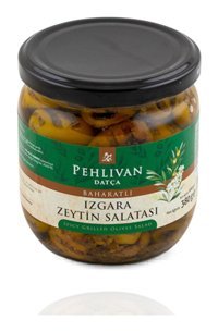 Pehlivan Datça Az Tuzlu Sele Izgara Yeşil Zeytin Kavanoz 380 gr