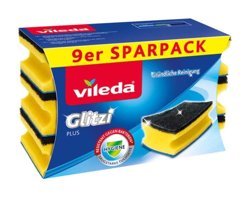 Vileda Oluklu 9'lu Bulaşık Süngeri
