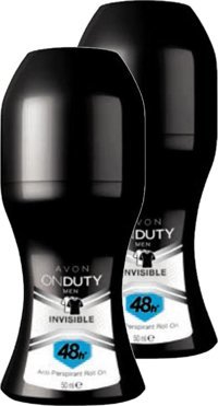 Avon Onduty Invisible Ter Önleyici Antiperspirant Roll-On Erkek Deodorant 2x50 ml