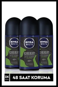 Nivea Amazonia Pudrasız Ter Önleyici Antiperspirant Roll-On Erkek Deodorant 3x50 ml