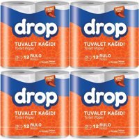 Drop 2 Katlı 4x12'li Tuvalet Kağıdı
