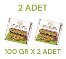 Bolçi Antep Fıstığı Kadayıf Dolgulu Sütlü Dubai Çikolatası 100 gr 2'li