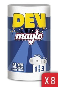 Maylo Dev 2 Katlı 8'li Rulo Kağıt Havlu