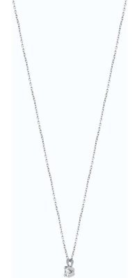 Altınbaş 0.10 Karat Yuvarlak Kesim 8 Ayar Altın Tektaş Int288 Pırlanta Kolye 40 Cm