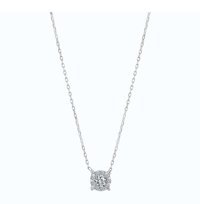 Altınbaş 0.34 Karat Yuvarlak Kesim 8 Ayar Altın Tektaş DM004XX Pırlanta Kolye 40 Cm