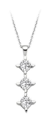Sirius Pırlanta 0.96 Karat Yuvarlak Kesim 14 Ayar Altın Pırlanta Kolye 42 Cm