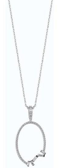Altınbaş 0.09 Karat Yuvarlak Kesim Sertifikalı 14 Ayar Altın Mdd049 Pırlanta Kolye 40 Cm