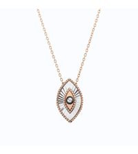 Altınbaş 0.02 Karat Yuvarlak Kesim Beyaz Taşlı Sertifikalı Altın Elmas Kolye 42 cm