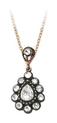 Sirius Pırlanta 0.38 Karat Damla Kesim Beyaz Taşlı Altın Elmas Kolye 42 cm