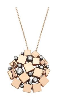 Lilarote 0.33 Karat Oval Kesim Beyaz Taşlı Altın Elmas Kolye 45 cm