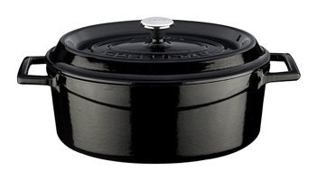 Lava Trendy Döküm 21 cm Basık Tencere Siyah
