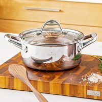 Karaca 3Ply PowerSteel 316+ Cam Kapaklı Çelik 20 cm Derin Tencere