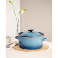 Madame Coco La Garde Döküm 24 cm Derin Tencere Turkuaz