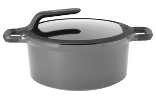 Berghoff Gem Stay Cool 2307419 Cam Kapaklı Döküm Derin Tencere