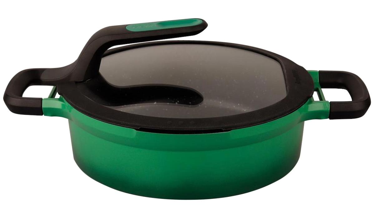 Berghoff Gem Stay Cool Cam Kapaklı Alüminyum 26 cm Basık Tencere