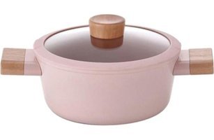 Neoflam Fika Blossom İndüksiyon Cam Kapaklı Döküm 24 cm Derin Tencere