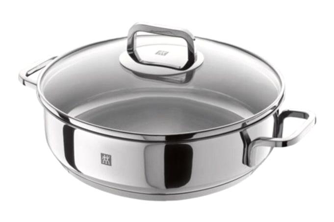 Zwilling Prime Cam Kapaklı Paslanmaz Çelik 24 cm Karnıyarık Tencere