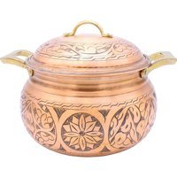 Copperdone El İşlemeli Bakır 22 cm Derin Tencere