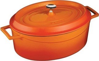 Lava Trendy Demir Döküm 29 cm Derin Tencere Turuncu