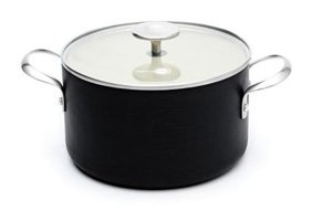 Esse Greenpan Magneto Brussels Cam Kapaklı Granit 22 cm Derin Tencere