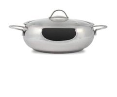 Gülsan KR026 Cam Kapaklı Çelik 26 cm Derin Tencere