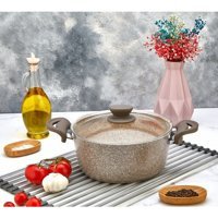Polo Chef Panamera Cam Kapaklı Granit 22 cm Derin Tencere