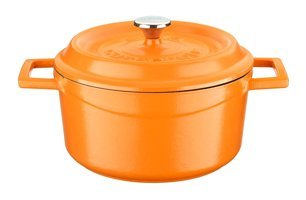 Lava Spring Döküm 20 cm Derin Tencere Turuncu