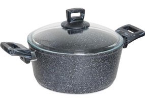 Karaca Bio Cold Stone Cam Kapaklı Granit 20 cm Derin Tencere