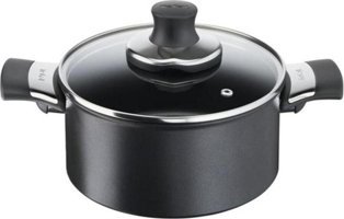 Tefal G26944 Cam Kapaklı Titanyum 20 cm Derin Tencere