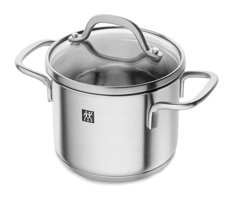 Zwilling 666531200 Cam Kapaklı Paslanmaz Çelik 12 cm Derin Tencere