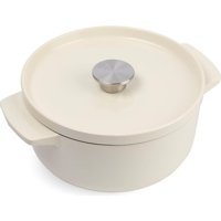Kitchenaid Demir Döküm 22 cm Derin Tencere Krem