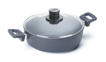 Primanova Woll D-WOLL826NL Cam Kapaklı Granit 26 cm Basık Tencere