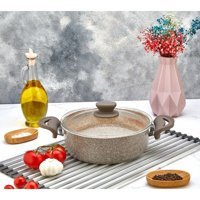 Polo Chef Panamera Cam Kapaklı Granit 30 cm Karnıyarık Tencere