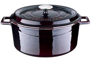 Lava Premium Döküm 28 cm Derin Tencere Mor