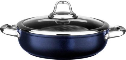 Leggno MST2828ST28BL Master Daily Cam Kapaklı Titanyum 28 cm Basık Tencere