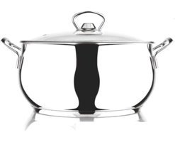 Cooker Lara CKR456 Cam Kapaklı Çelik 18 cm Derin Tencere