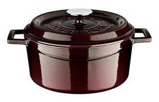 Lava Premium Demir Döküm 24 cm Derin Tencere Mor