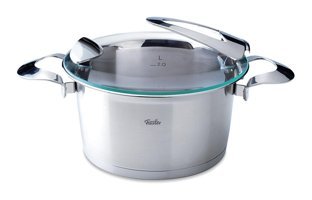 Fissler Solea Cam Kapaklı Çelik 24 cm Derin Tencere