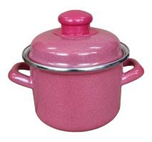 Qussine London Mini Emaye 12 cm Derin Tencere Kırmızı