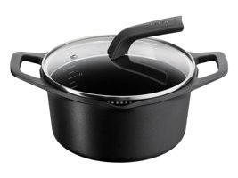 Tefal Delicio Cam Kapaklı Döküm 20 cm Derin Tencere