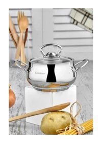 Cooker Lara CKR3185 Cam Kapaklı Çelik 12 cm Derin Tencere