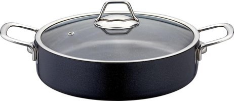 Evimsaray Zest Gusto ZGKT 22 Cam Kapaklı Granit 22 cm Basık Tencere