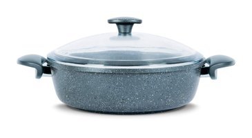 Thermoad Cam Kapaklı Granit 26 cm Karnıyarık Tencere
