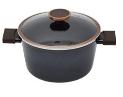 Neoflam Nobless D-NEON240D İndüksiyon Cam Kapaklı Alüminyum 24 cm Derin Tencere