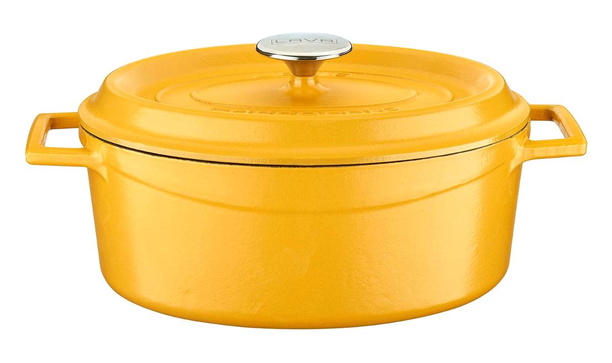 Lava Döküm 21 cm Derin Tencere Sarı