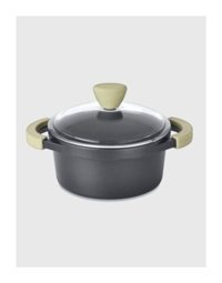 Berghoff Collect & Cook Cam Kapaklı Granit 24 cm Derin Tencere