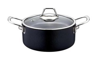 Evimsaray Zest Gusto Cam Kapaklı Granit 20 cm Derin Tencere