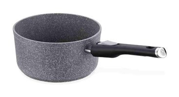 Korkmaz Palma Pratik A3920 Cam Kapaklı Granit 20 cm Derin Tencere