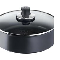 Tefal Excellence İndüksiyon Cam Kapaklı Titanyum 24 cm Basık Tencere