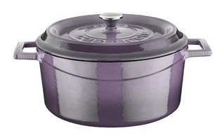 Lava Trendy Demir Döküm 24 cm Derin Tencere Mor